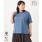 【大きいサイズ/UVカット/接触冷感】ドロップショルダーロゴTシャツ | eur3 | 詳細画像1