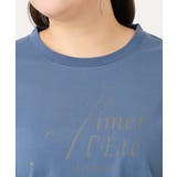 【大きいサイズ/UVカット/接触冷感】ドロップショルダーロゴTシャツ | eur3 | 詳細画像5
