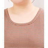 【大きいサイズ/a.v.v×eur3】ミジンコボーダータンクトップ | eur3 | 詳細画像15 