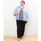 【大きいサイズ/a.v.v×eur3】ミジンコボーダータンクトップ | eur3 | 詳細画像6 