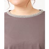 【大きいサイズ】ビジューネックTシャツ | eur3 | 詳細画像19 