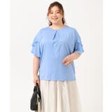 【大きいサイズ/a.v.v×eur3】シフォンケープカットソー | eur3 | 詳細画像5