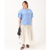 【大きいサイズ/a.v.v×eur3】シフォンケープカットソー | eur3 | 詳細画像8