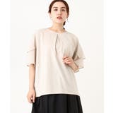 ライトグレー(91) | 【大きいサイズ/a.v.v×eur3】シフォンケープカットソー | eur3