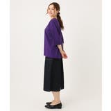 【大きいサイズ/接触冷感】UVカットロールアップスリーブカットソー | eur3 | 詳細画像10