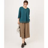 【大きいサイズ/接触冷感/UVカット】Vネック裾シア―カットソー | eur3 | 詳細画像10