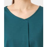 【大きいサイズ/接触冷感/UVカット】Vネック裾シア―カットソー | eur3 | 詳細画像5