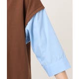 【WEB先行販売】【大きいサイズ】シャツレイヤードトップス | eur3 | 詳細画像12