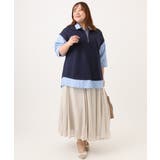 【WEB先行販売】【大きいサイズ】シャツレイヤードトップス | eur3 | 詳細画像8
