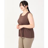 【大きいサイズ/接触冷感】スクエアネックタンクトップ | eur3 | 詳細画像2 