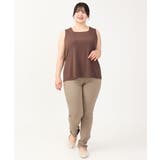 【大きいサイズ/接触冷感】スクエアネックタンクトップ | eur3 | 詳細画像3 