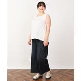 【大きいサイズ/接触冷感】スクエアネックタンクトップ | eur3 | 詳細画像5 