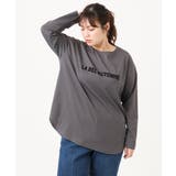 【大きいサイズ】裾ラウンドロゴTシャツ | eur3 | 詳細画像18 