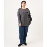 【大きいサイズ】裾ラウンドロゴTシャツ | eur3 | 詳細画像25 