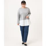 【大きいサイズ】シャツレイヤード風カットソー | eur3 | 詳細画像22 