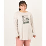 【大きいサイズ】プリント長袖Tシャツ | eur3 | 詳細画像2