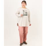 【大きいサイズ】プリント長袖Tシャツ | eur3 | 詳細画像4