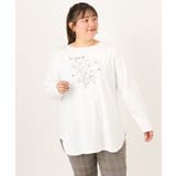 【大きいサイズ】プリント長袖Tシャツ | eur3 | 詳細画像9