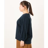 【大きいサイズ】リップルボーダーカットソー | eur3 | 詳細画像12
