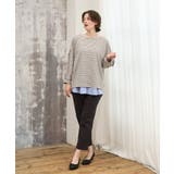 【大きいサイズ】リップルボーダーカットソー | eur3 | 詳細画像24