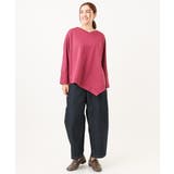 【大きいサイズ】アシメヘムジャージートップス | eur3 | 詳細画像3 