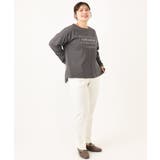 【大きいサイズ】ロゴプリント長袖Tシャツ | eur3 | 詳細画像30 