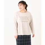 【大きいサイズ】ロゴプリント長袖Tシャツ | eur3 | 詳細画像6 