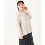 【大きいサイズ】ロゴプリント長袖Tシャツ | eur3 | 詳細画像7 