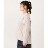 【大きいサイズ】ロゴプリント長袖Tシャツ | eur3 | 詳細画像8 