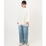 【大きいサイズ/a.v.v×eur3】ポンチ裾レーストップス | eur3 | 詳細画像15 