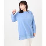 【大きいサイズ/a.v.v×eur3】ポンチ裾レーストップス | eur3 | 詳細画像3 