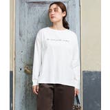 【大きいサイズ】コットンロゴ長袖Tシャツ | eur3 | 詳細画像2