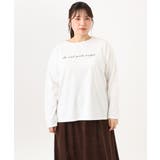 【大きいサイズ】コットンロゴ長袖Tシャツ | eur3 | 詳細画像6