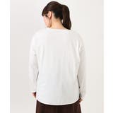 【大きいサイズ】コットンロゴ長袖Tシャツ | eur3 | 詳細画像8