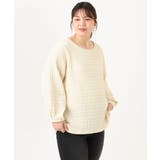 【大きいサイズ】千鳥ジャカードカットソー | eur3 | 詳細画像15