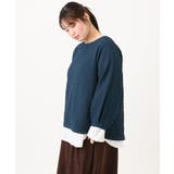 【大きいサイズ】千鳥ジャカードカットソー | eur3 | 詳細画像2