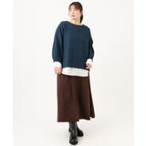 【大きいサイズ】千鳥ジャカードカットソー | eur3 | 詳細画像9