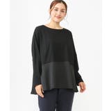 ブラック(94) | 【大きいサイズ】ペプラムトップス | eur3