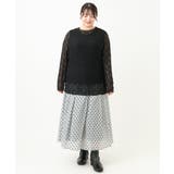 【大きいサイズ】ストレッチレーストップス | eur3 | 詳細画像19 