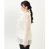 【大きいサイズ】ストレッチレーストップス | eur3 | 詳細画像6 