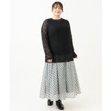 【大きいサイズ】ストレッチレーストップス | eur3 | 詳細画像13 