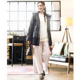 【大きいサイズ】ロイヤルヒート裏起毛ワイドパンツ | eur3 | 詳細画像3