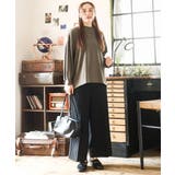 【大きいサイズ】ロイヤルヒート裏起毛ワイドパンツ | eur3 | 詳細画像44