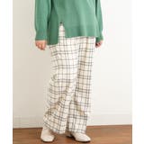 【大きいサイズ/a.v.v×eur3】チェック柄ワイドストレートパンツ | eur3 | 詳細画像16 