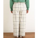 【大きいサイズ/a.v.v×eur3】チェック柄ワイドストレートパンツ | eur3 | 詳細画像19 