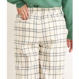 【大きいサイズ/a.v.v×eur3】チェック柄ワイドストレートパンツ | eur3 | 詳細画像20 