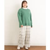 【大きいサイズ/a.v.v×eur3】チェック柄ワイドストレートパンツ | eur3 | 詳細画像26 