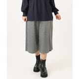 ダークグレー(93) | 【大きいサイズ】ジャージーキュロットパンツ | eur3