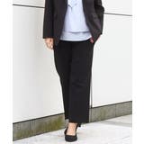 ブラック(94) | 【大きいサイズ/11号サイズあり】Wクロスストレートパンツ | eur3
