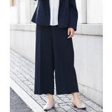 【大きいサイズ/11号サイズあり】センタープレスストレッチワイドパンツ | eur3 | 詳細画像2